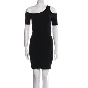 Helmut Lang One Shoulder Cutout Mini Dress